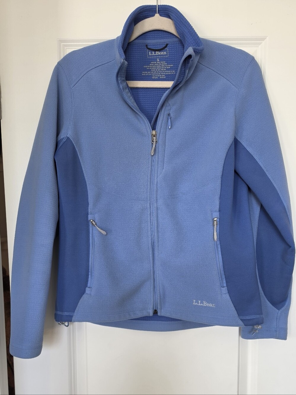 L.L.Bean Polartec Fleece Jacket Women’s Small Blue Full Zip Outdoor Gorpcore